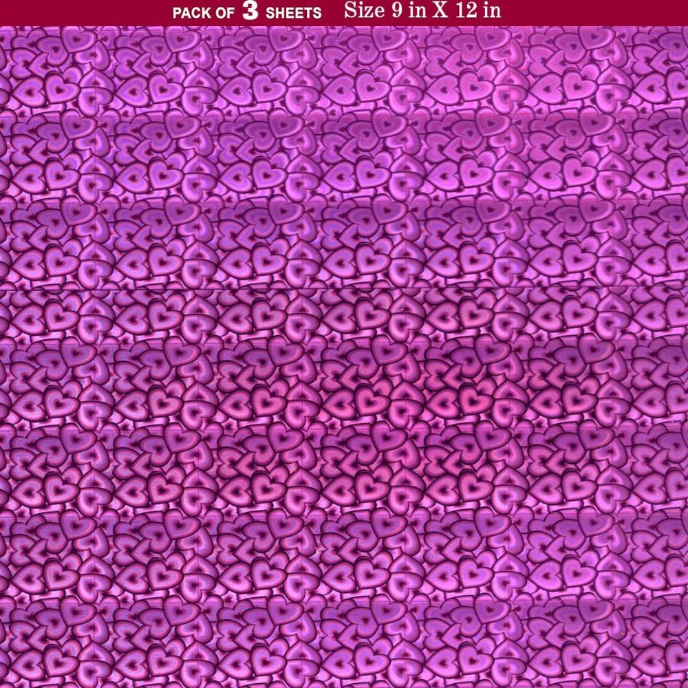 Magnetic Locker Wallpaper (Full Sheet Magnetic) - Pack of 3 Sheets Purple Color